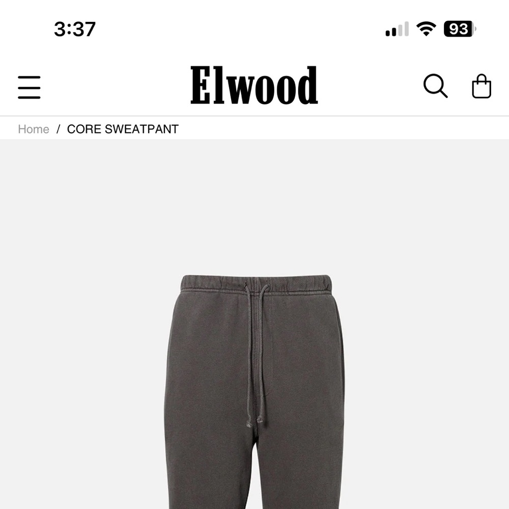 Elwood Core Sweatpant in Vintage Grey